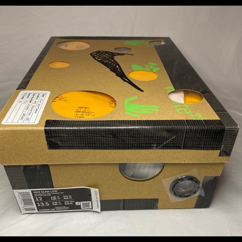 Off-White X Dunk Low Lot 12